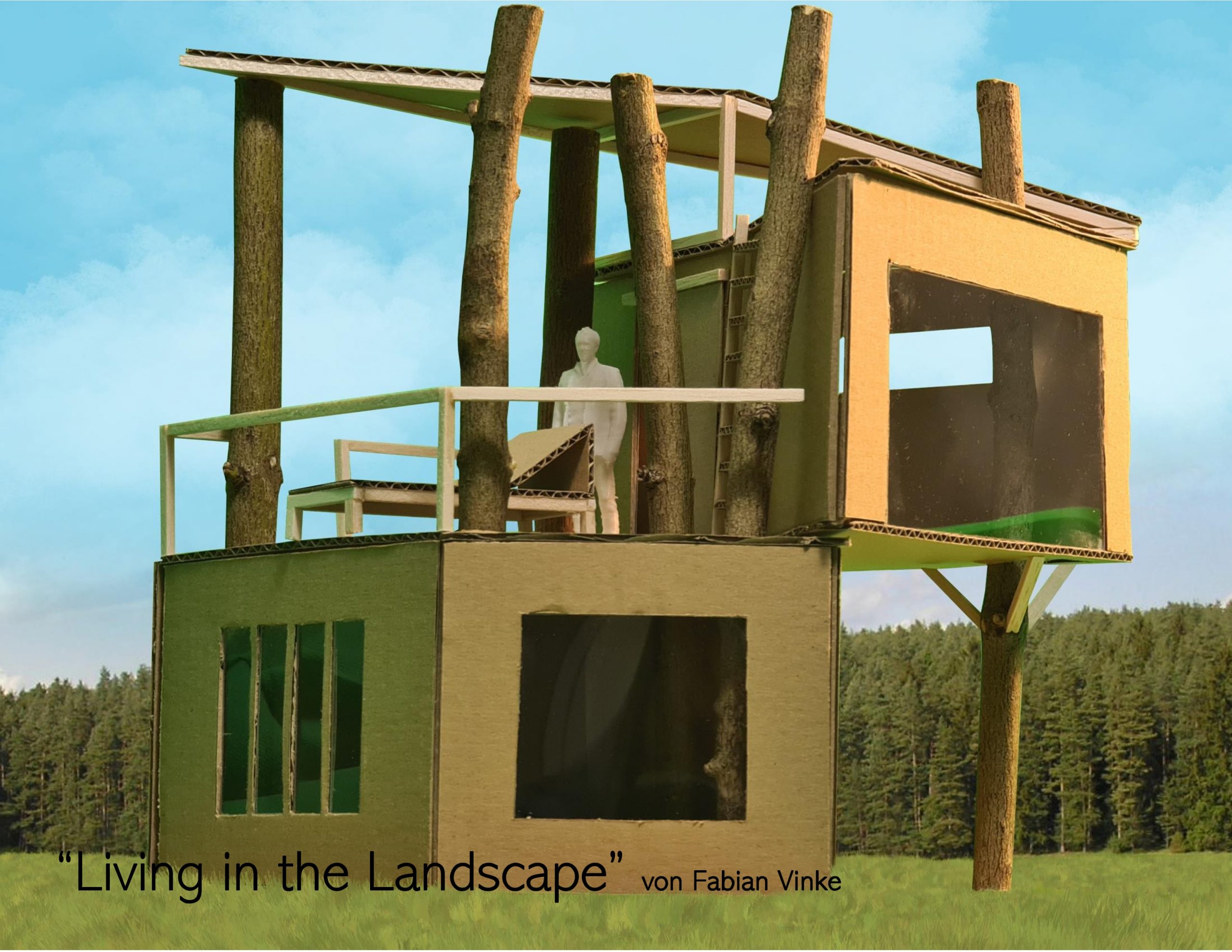 „Living in the Landscape“:                                               Ein Konzept für eine Urhütte
